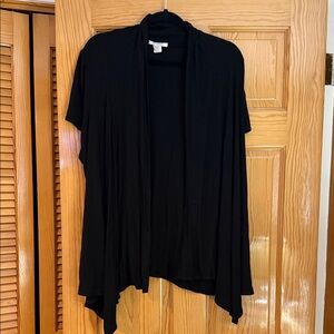 Dress Barn Black Open Front Jacket